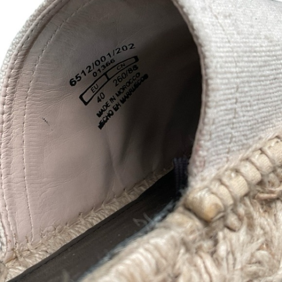 Zara Toe Cap Espadrilles Mules Size 40 - Picture 7 of 8